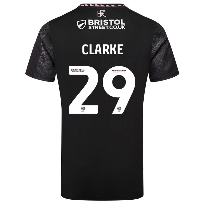 Danxen Kinder Abby Clarke #29 Schwarz Auswärtstrikot Trikot 2024/25 T-Shirt Schweiz