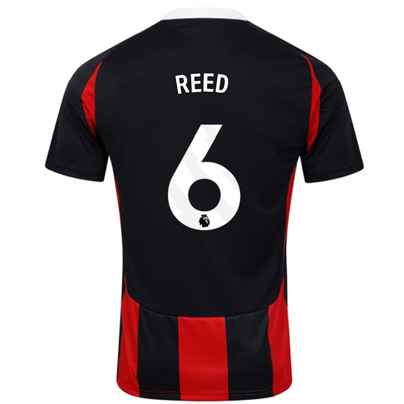 Danxen Kinder Harrison Reed #6 Schwarz Rot Auswärtstrikot Trikot 2024/25 T-Shirt Schweiz