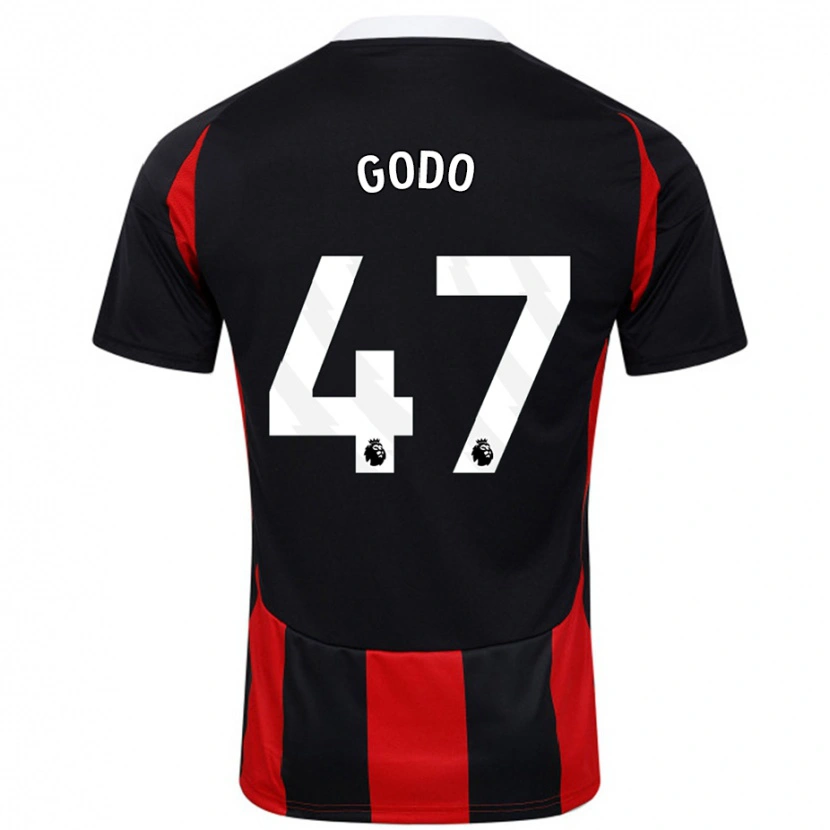 Danxen Kinder Martial Godo #47 Schwarz Rot Auswärtstrikot Trikot 2024/25 T-Shirt Schweiz