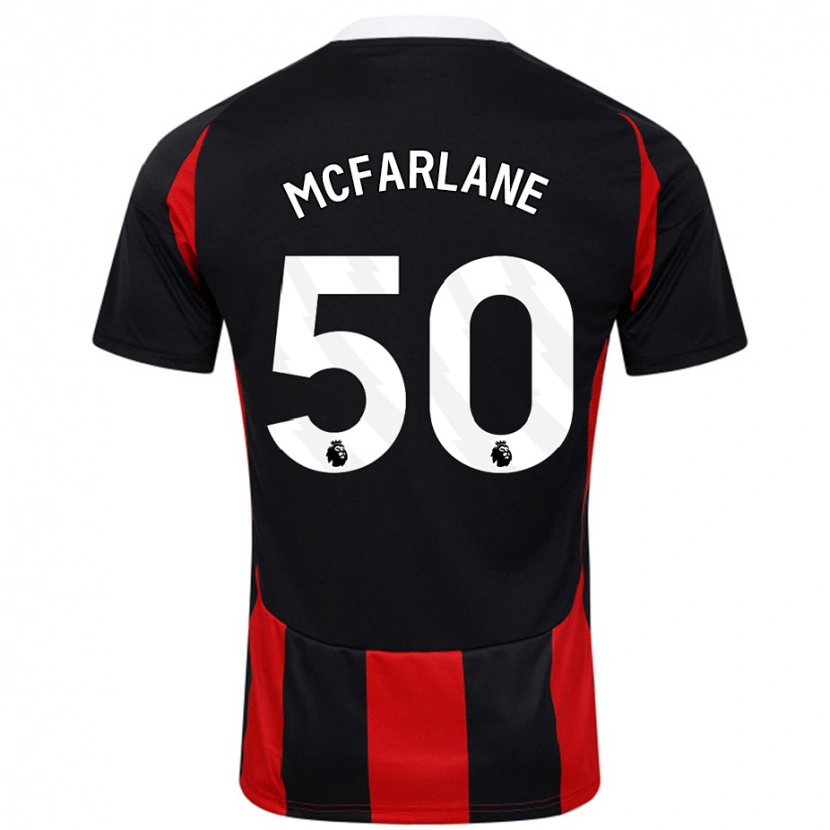 Danxen Kinder Callum Mcfarlane #50 Schwarz Rot Auswärtstrikot Trikot 2024/25 T-Shirt Schweiz