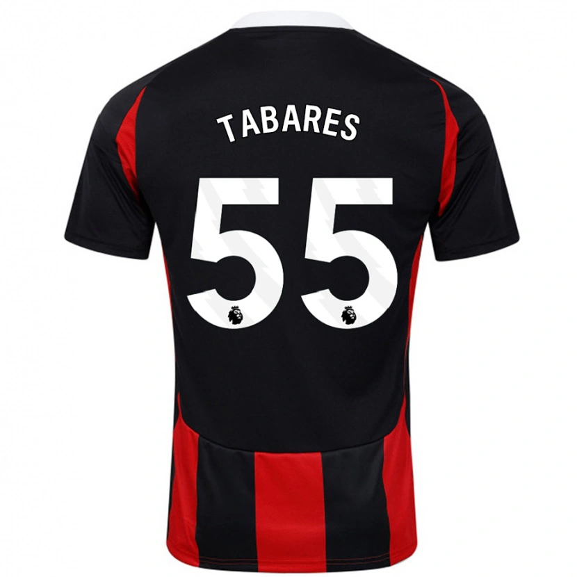 Danxen Kinder Samuel Tabares #55 Schwarz Rot Auswärtstrikot Trikot 2024/25 T-Shirt Schweiz