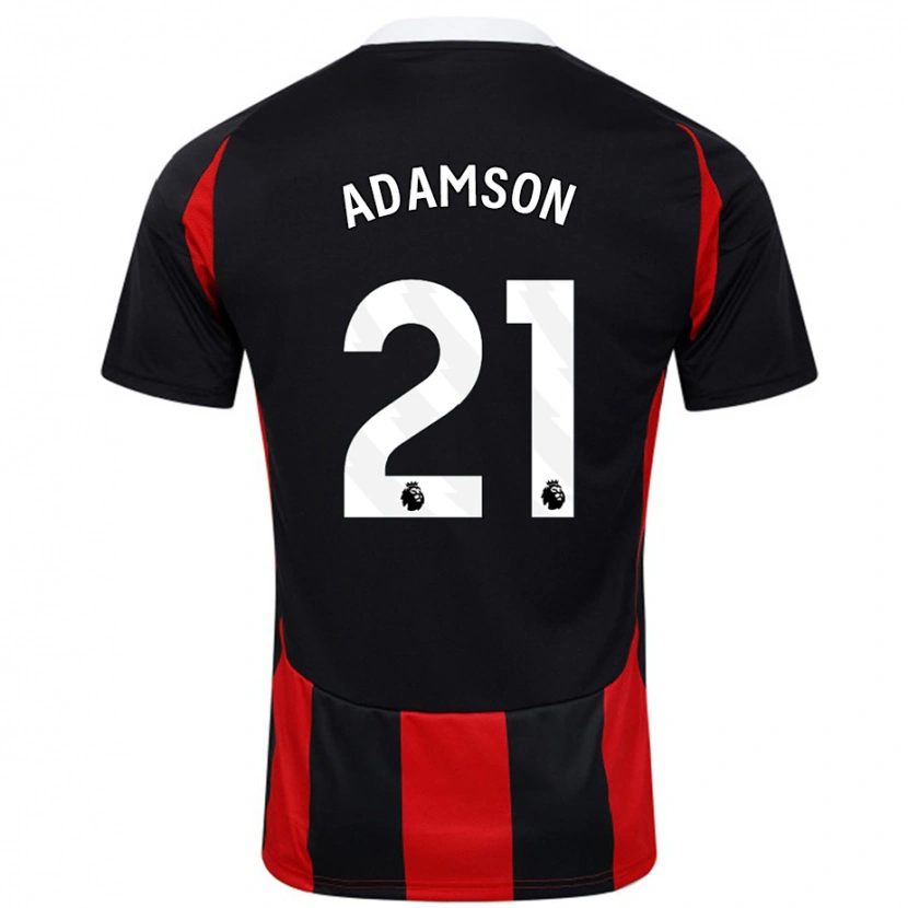 Danxen Kinder Sasha Adamson #21 Schwarz Rot Auswärtstrikot Trikot 2024/25 T-Shirt Schweiz