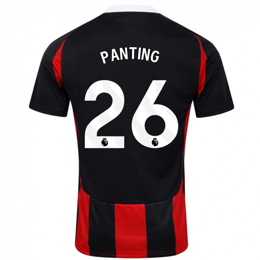 Danxen Kinder Rachel Panting #26 Schwarz Rot Auswärtstrikot Trikot 2024/25 T-Shirt Schweiz