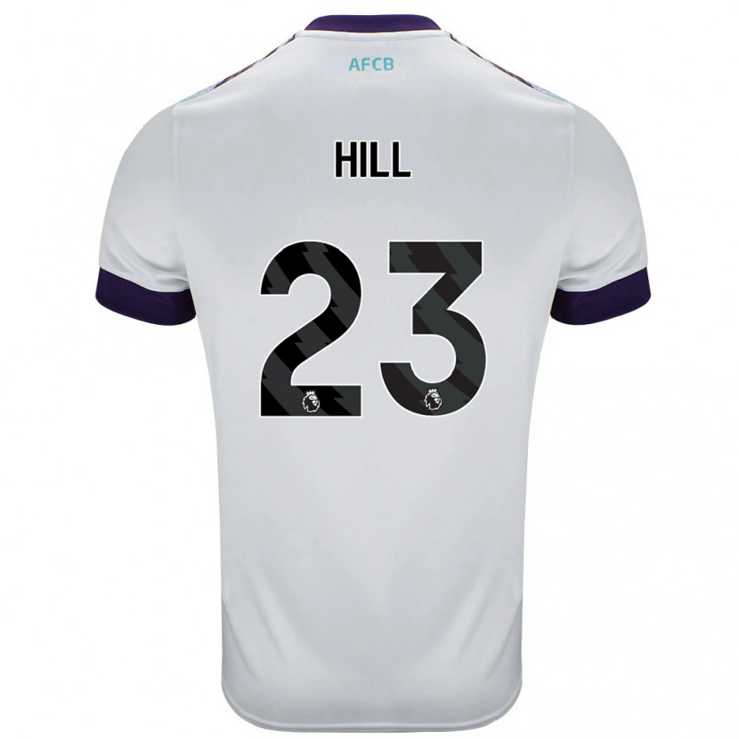 Danxen Kinder James Hill #23 Weiß Grün Lila Auswärtstrikot Trikot 2024/25 T-Shirt Schweiz