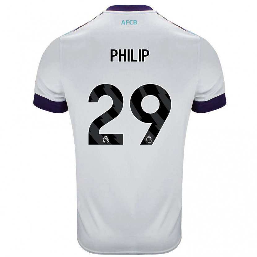 Danxen Kinder Philip Billing #29 Weiß Grün Lila Auswärtstrikot Trikot 2024/25 T-Shirt Schweiz