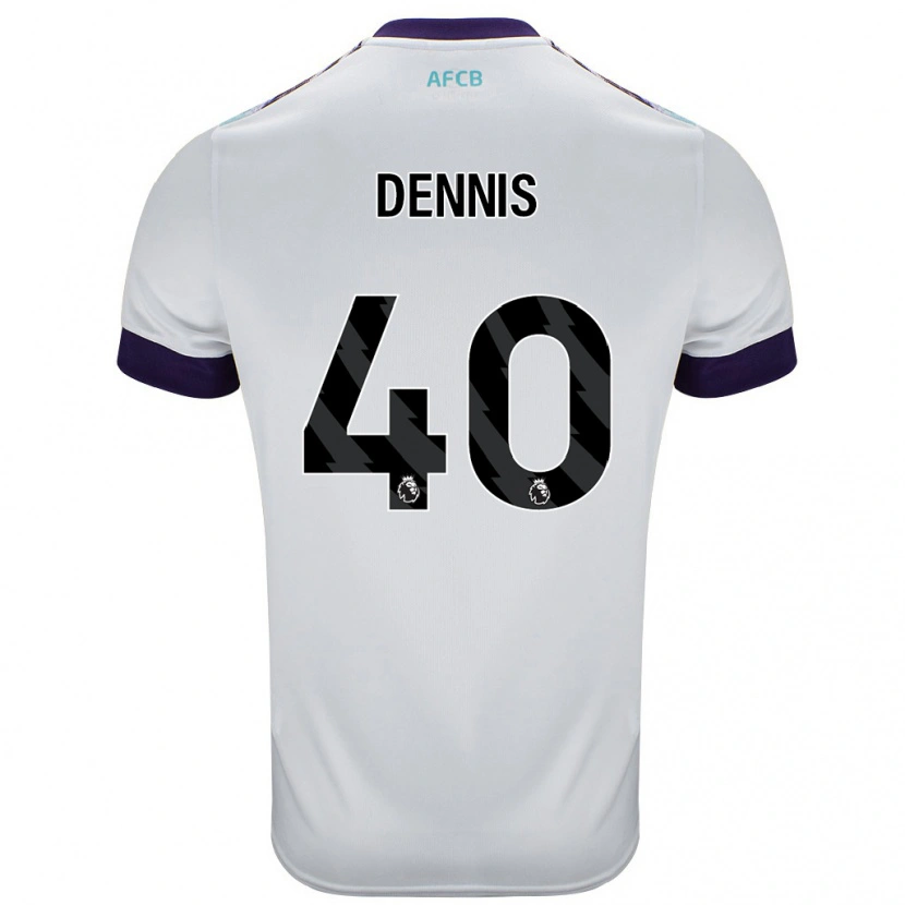 Danxen Kinder Will Dennis #40 Weiß Grün Lila Auswärtstrikot Trikot 2024/25 T-Shirt Schweiz