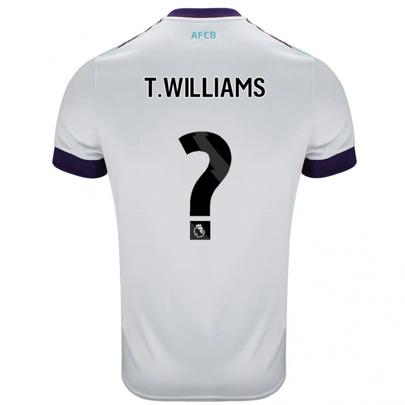 Danxen Kinder Toure Williams #0 Weiß Grün Lila Auswärtstrikot Trikot 2024/25 T-Shirt Schweiz