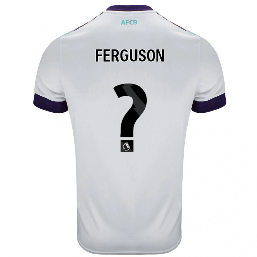 Danxen Kinder Josh Ferguson #0 Weiß Grün Lila Auswärtstrikot Trikot 2024/25 T-Shirt Schweiz