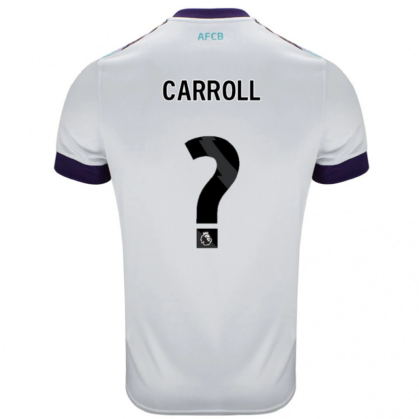 Danxen Kinder Ryan Carroll #0 Weiß Grün Lila Auswärtstrikot Trikot 2024/25 T-Shirt Schweiz