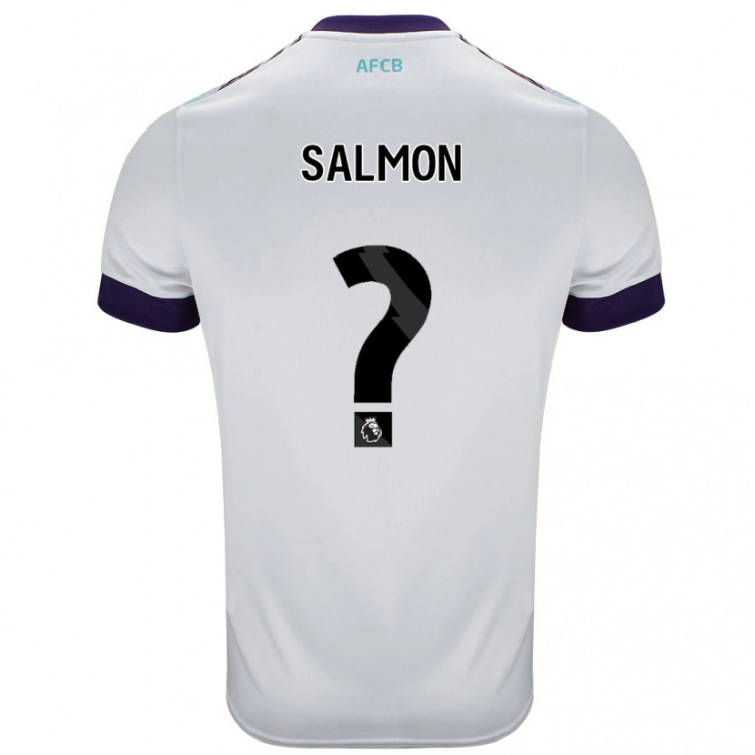 Danxen Kinder Josh Salmon #0 Weiß Grün Lila Auswärtstrikot Trikot 2024/25 T-Shirt Schweiz