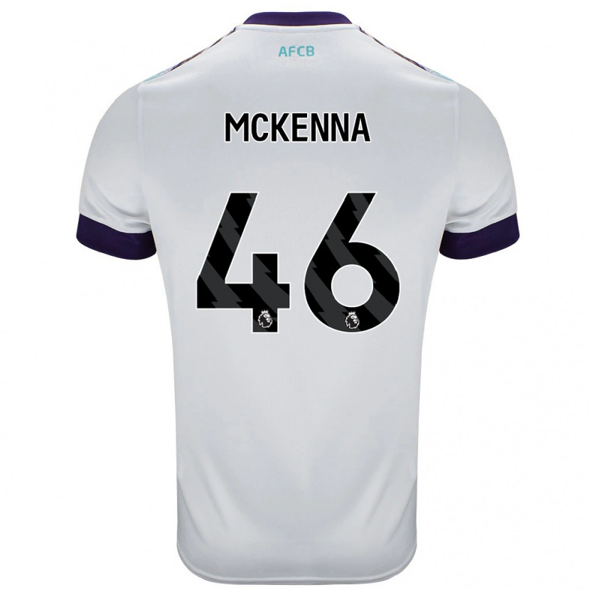 Danxen Kinder Callan Mckenna #46 Weiß Grün Lila Auswärtstrikot Trikot 2024/25 T-Shirt Schweiz