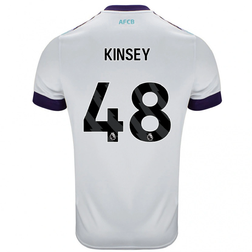 Danxen Kinder Max Kinsey #48 Weiß Grün Lila Auswärtstrikot Trikot 2024/25 T-Shirt Schweiz