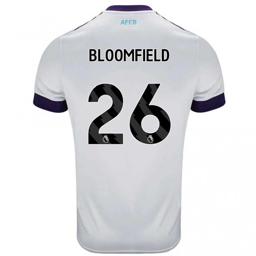 Danxen Kinder Erin Bloomfield #26 Weiß Grün Lila Auswärtstrikot Trikot 2024/25 T-Shirt Schweiz