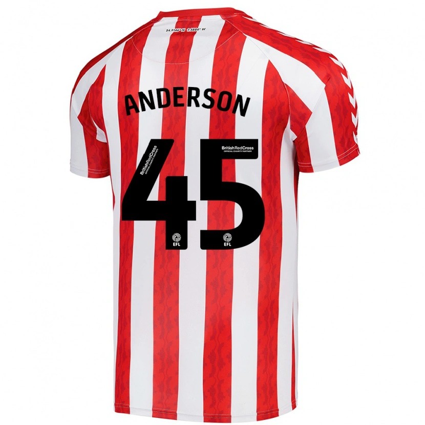 Danxen Herren Joe Anderson #45 Rot Weiß Heimtrikot Trikot 2024/25 T-Shirt Schweiz