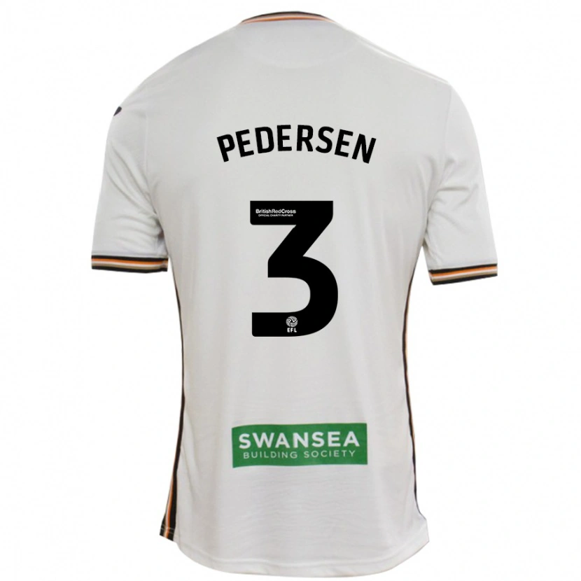 Danxen Herren Kristian Pedersen #3 Rot Weiß Heimtrikot Trikot 2024/25 T-Shirt Schweiz