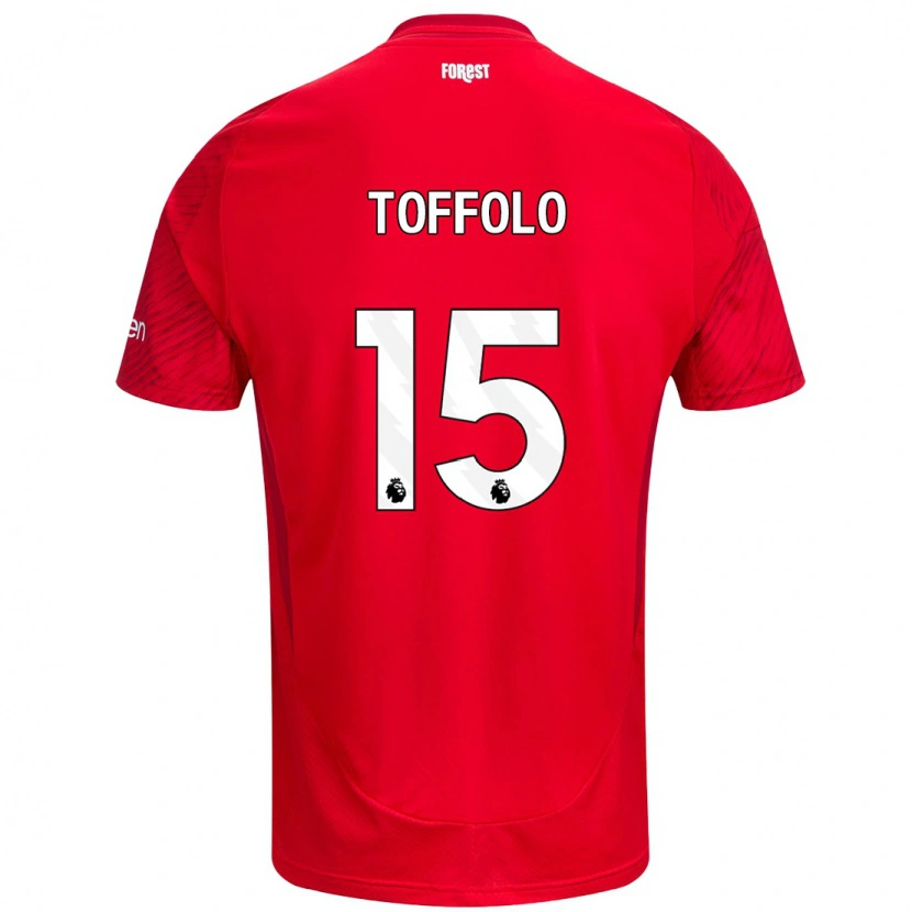 Danxen Herren Harry Toffolo #15 Rot Weiß Heimtrikot Trikot 2024/25 T-Shirt Schweiz