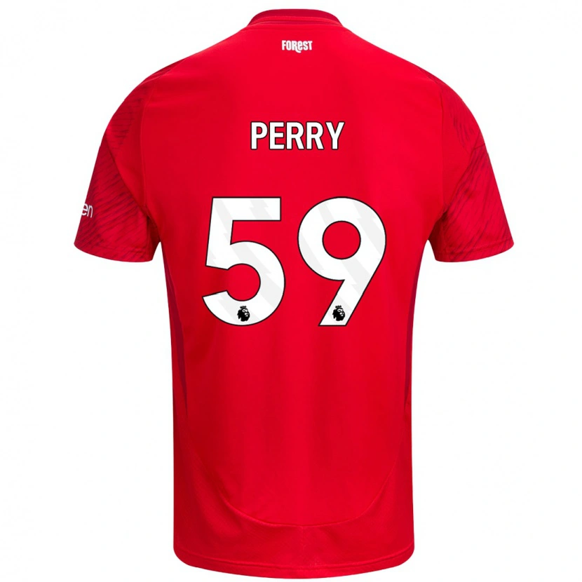 Danxen Herren Ben Perry #59 Rot Weiß Heimtrikot Trikot 2024/25 T-Shirt Schweiz