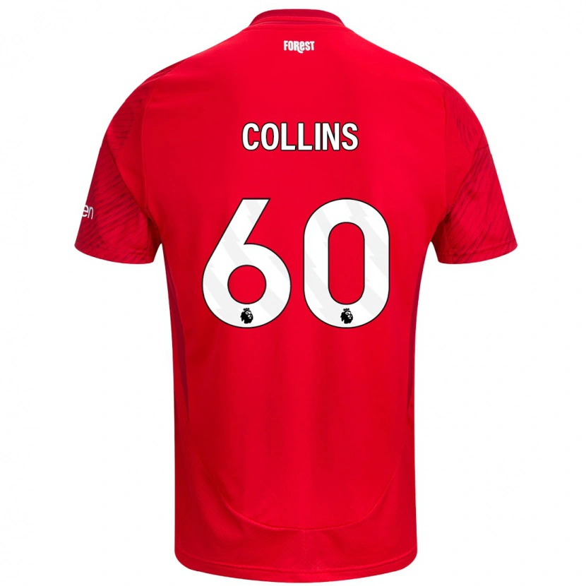 Danxen Herren Sam Collins #60 Rot Weiß Heimtrikot Trikot 2024/25 T-Shirt Schweiz