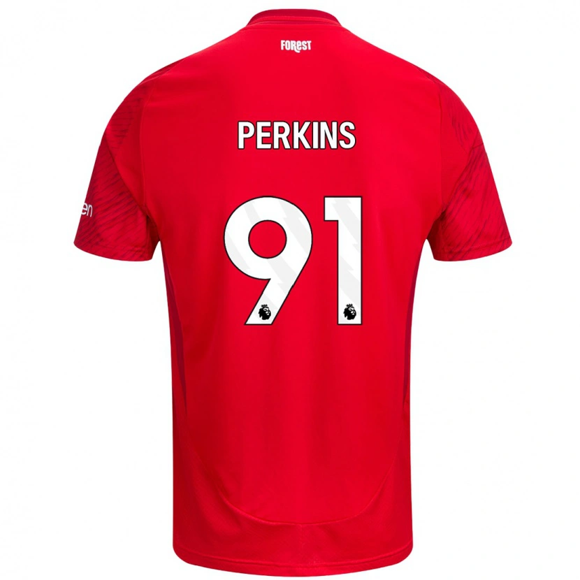 Danxen Herren Jack Perkins #91 Rot Weiß Heimtrikot Trikot 2024/25 T-Shirt Schweiz