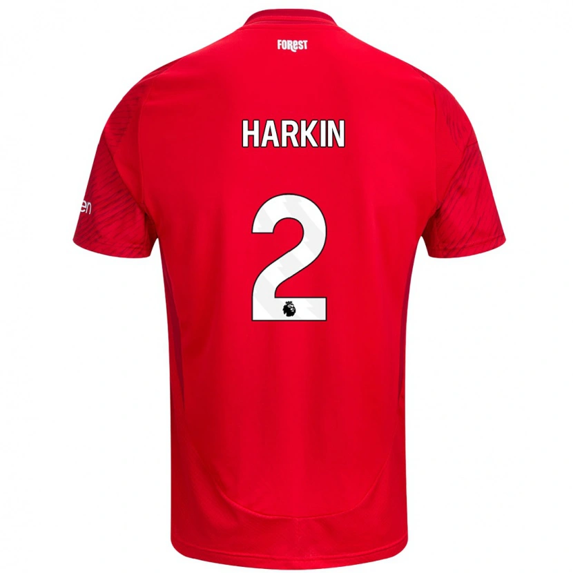 Danxen Herren Lyndsey Harkin #2 Rot Weiß Heimtrikot Trikot 2024/25 T-Shirt Schweiz