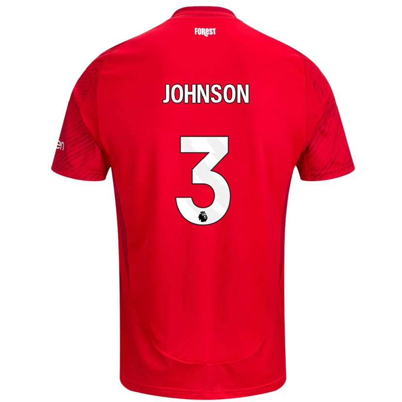 Danxen Herren Nat Johnson #3 Rot Weiß Heimtrikot Trikot 2024/25 T-Shirt Schweiz