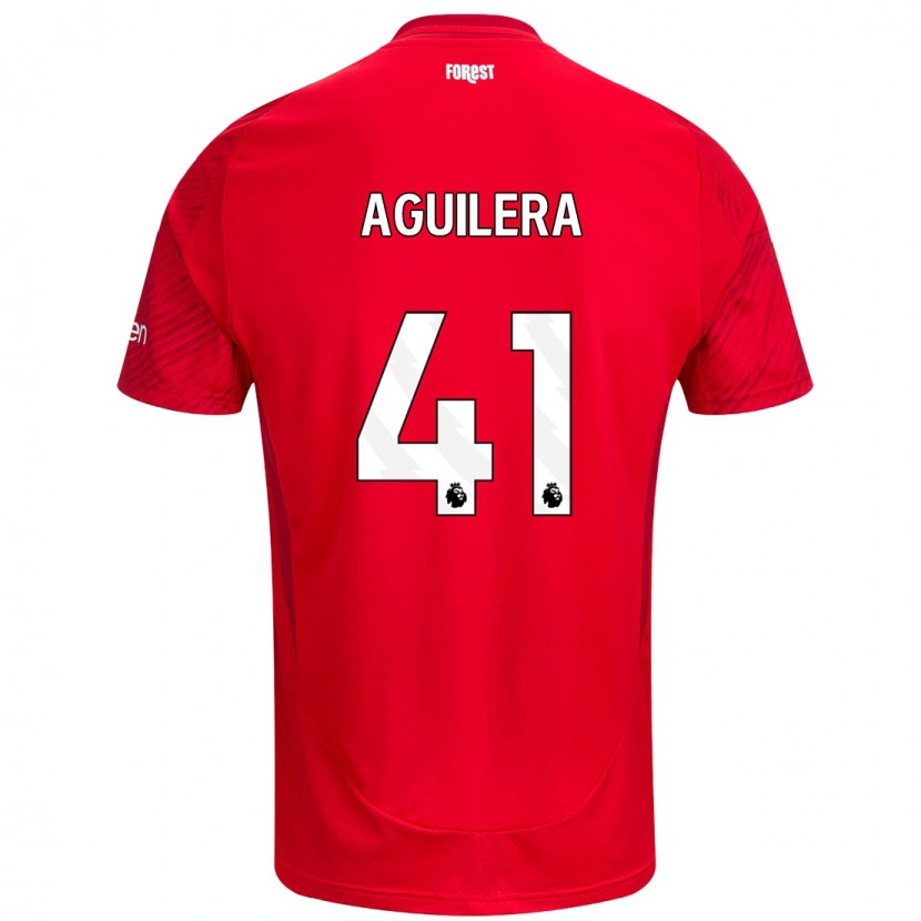 Danxen Herren Brandon Aguilera #41 Rot Weiß Heimtrikot Trikot 2024/25 T-Shirt Schweiz