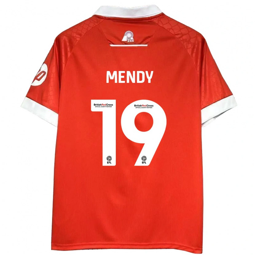 Danxen Herren Jacob Mendy #19 Rot Weiß Heimtrikot Trikot 2024/25 T-Shirt Schweiz