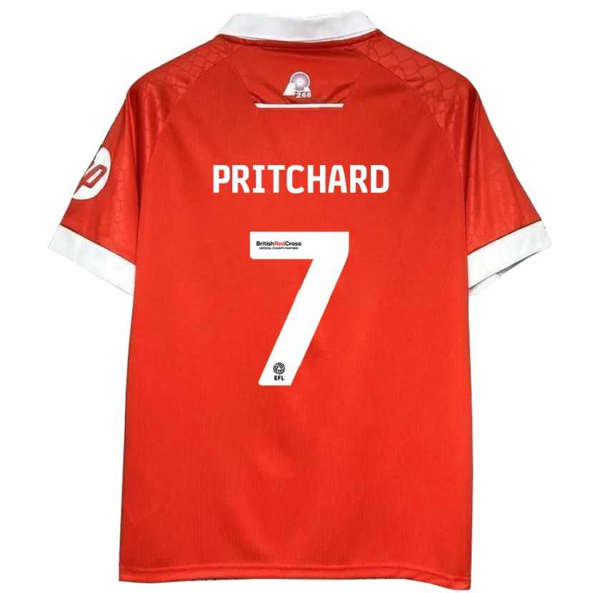 Danxen Herren Rebecca Pritchard #7 Rot Weiß Heimtrikot Trikot 2024/25 T-Shirt Schweiz