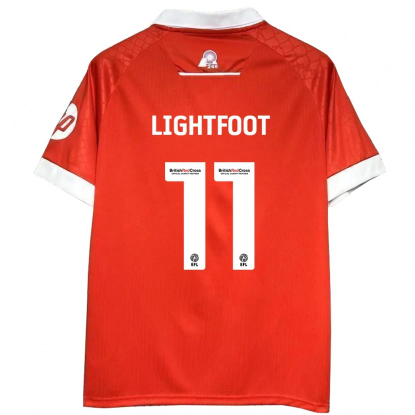 Danxen Herren Amber Lightfoot #11 Rot Weiß Heimtrikot Trikot 2024/25 T-Shirt Schweiz