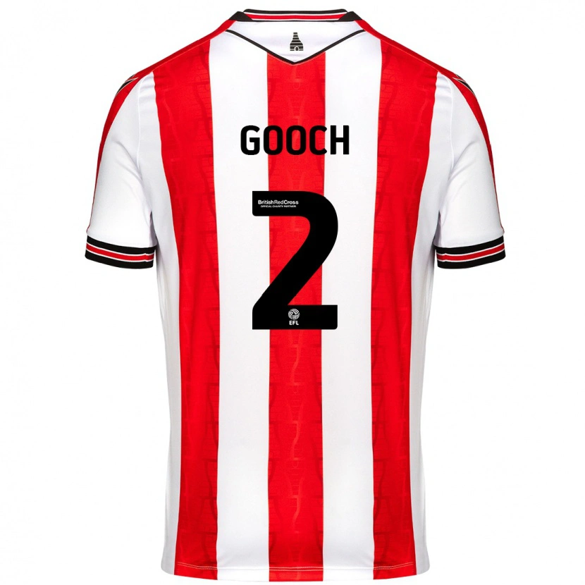 Danxen Herren Lynden Gooch #2 Rot Weiß Heimtrikot Trikot 2024/25 T-Shirt Schweiz