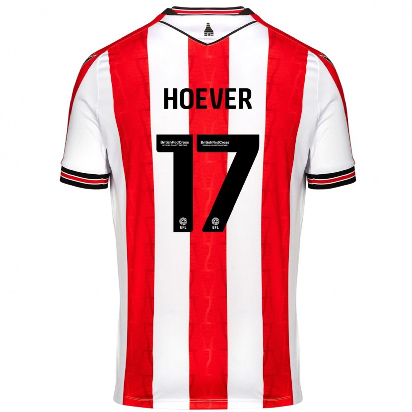 Danxen Herren Ki-Jana Hoever #17 Rot Weiß Heimtrikot Trikot 2024/25 T-Shirt Schweiz