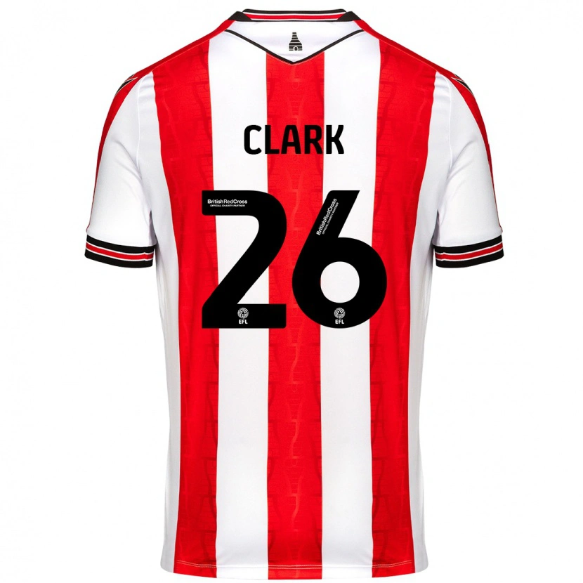 Danxen Herren Ciaran Clark #26 Rot Weiß Heimtrikot Trikot 2024/25 T-Shirt Schweiz