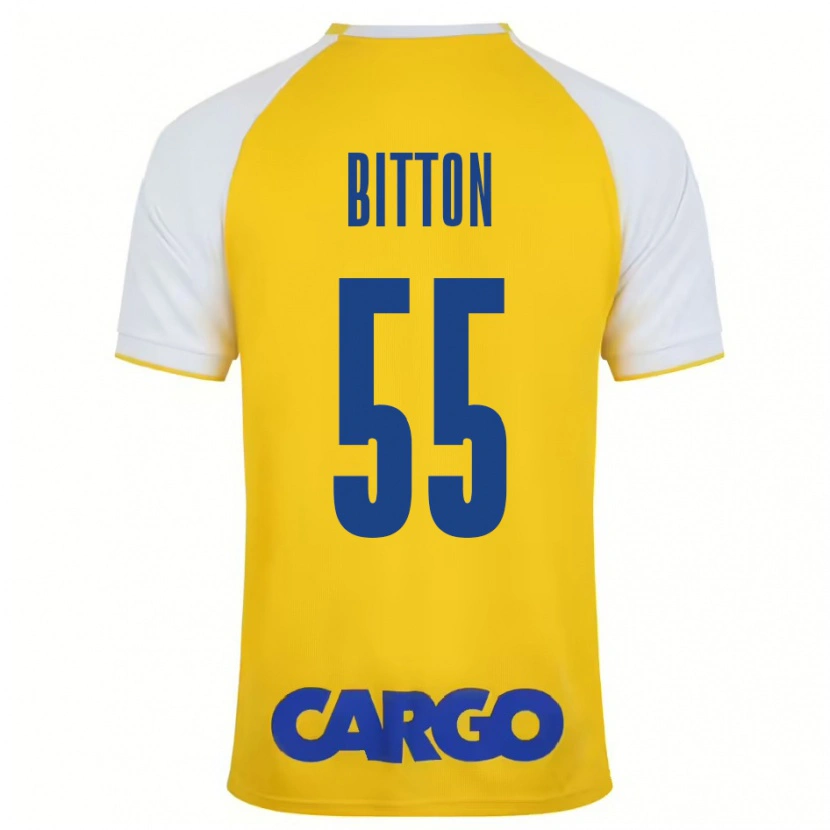 Danxen Herren Nir Bitton #55 Gelb Weiß Heimtrikot Trikot 2024/25 T-Shirt Schweiz