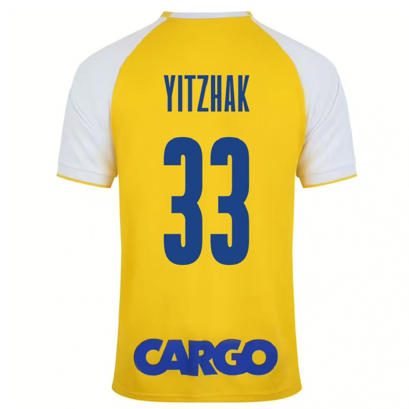 Danxen Herren Or Yitzhak #33 Gelb Weiß Heimtrikot Trikot 2024/25 T-Shirt Schweiz