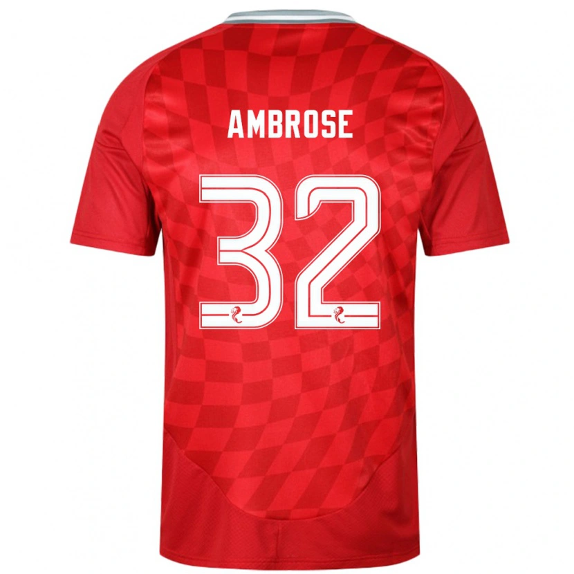 Danxen Herren Peter Ambrose #32 Rot Heimtrikot Trikot 2024/25 T-Shirt Schweiz