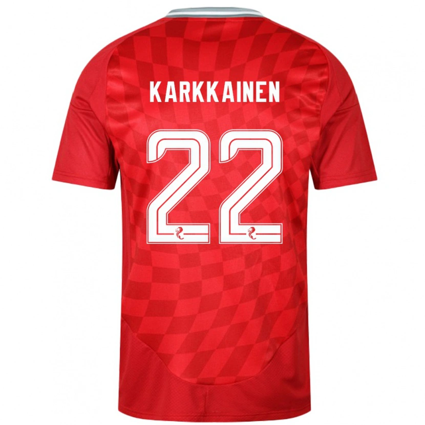 Danxen Herren Elena Kärkkäinen #22 Rot Heimtrikot Trikot 2024/25 T-Shirt Schweiz