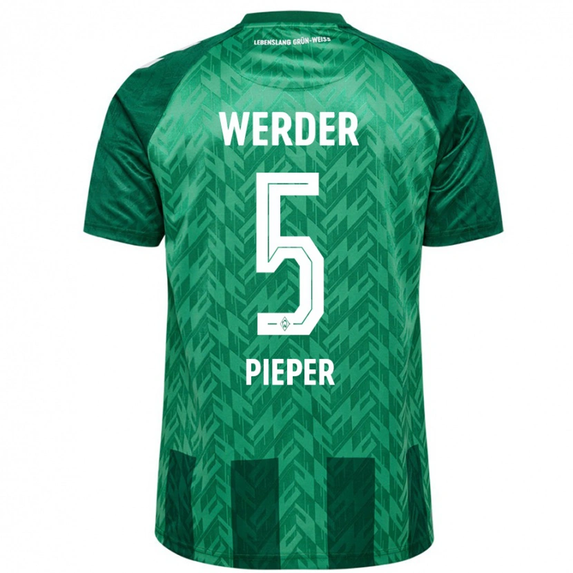 Danxen Herren Amos Pieper #5 Grün Heimtrikot Trikot 2024/25 T-Shirt Schweiz