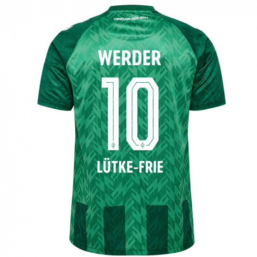 Danxen Herren Dennis Lütke-Frie #10 Grün Heimtrikot Trikot 2024/25 T-Shirt Schweiz