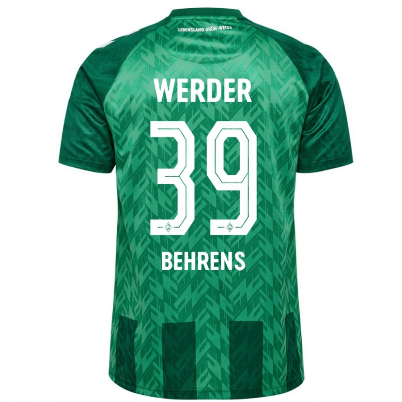 Danxen Herren Jette Behrens #39 Grün Heimtrikot Trikot 2024/25 T-Shirt Schweiz