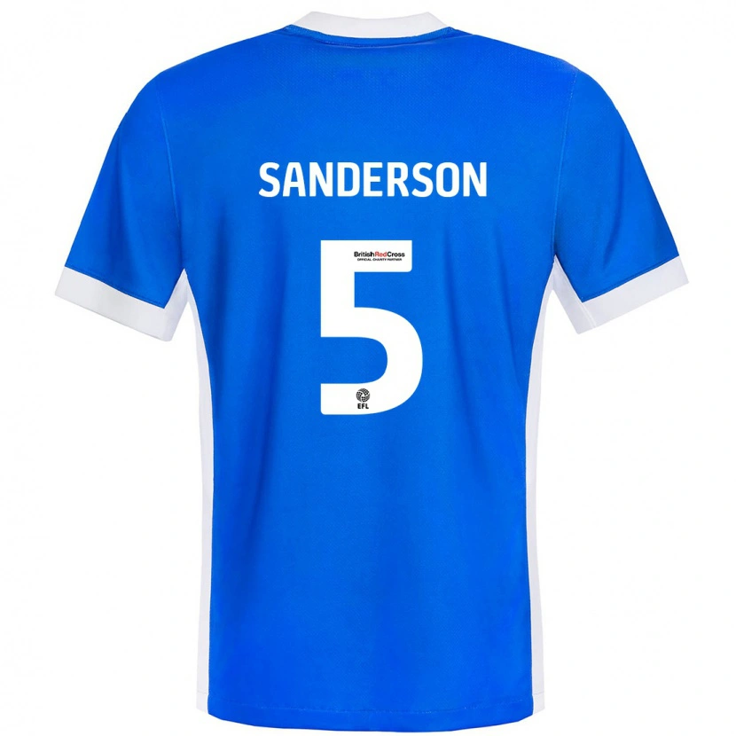 Danxen Herren Dion Sanderson #5 Blau Weiß Heimtrikot Trikot 2024/25 T-Shirt Schweiz