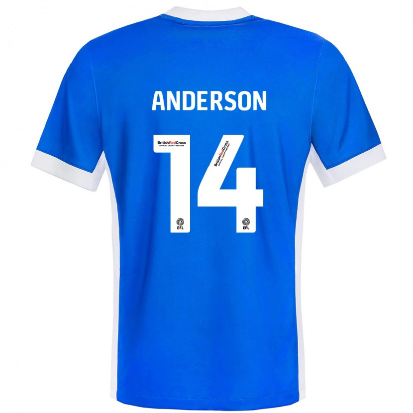 Danxen Herren Keshi Anderson #14 Blau Weiß Heimtrikot Trikot 2024/25 T-Shirt Schweiz