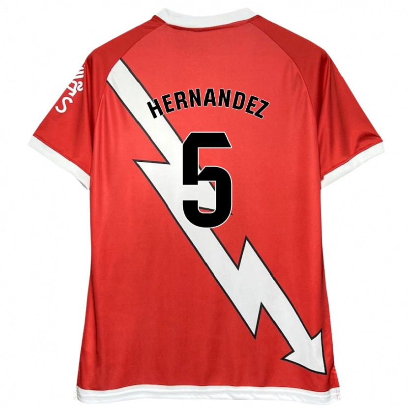 Danxen Herren Aridane Hernández #5 Weiß Rot Heimtrikot Trikot 2024/25 T-Shirt Schweiz