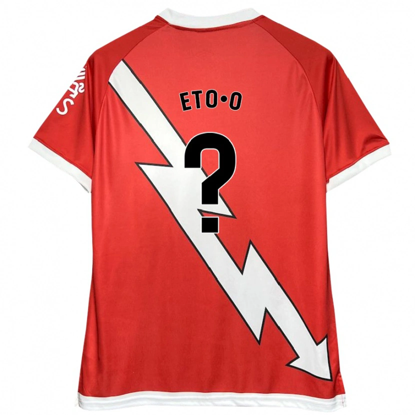 Danxen Herren Etienne Eto'o #0 Weiß Rot Heimtrikot Trikot 2024/25 T-Shirt Schweiz