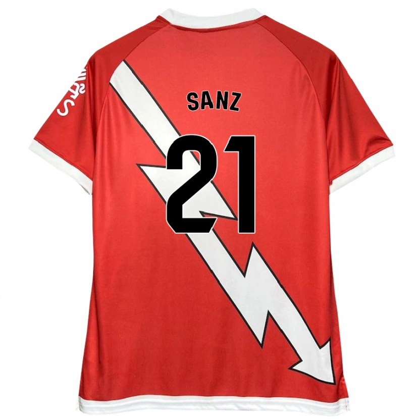 Danxen Herren Luismi Sanz #21 Weiß Rot Heimtrikot Trikot 2024/25 T-Shirt Schweiz