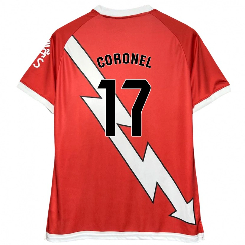 Danxen Herren Mariela Del Carmen Coronel #17 Weiß Rot Heimtrikot Trikot 2024/25 T-Shirt Schweiz