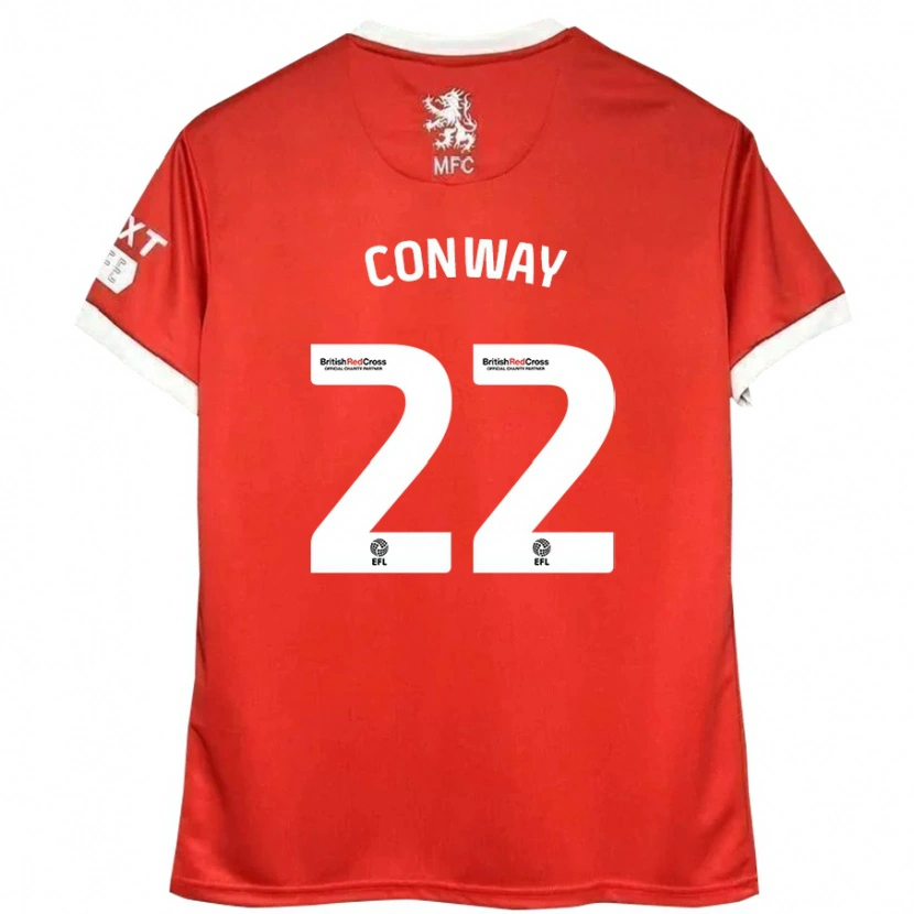 Danxen Herren Tommy Conway #22 Rot Weiß Heimtrikot Trikot 2024/25 T-Shirt Schweiz