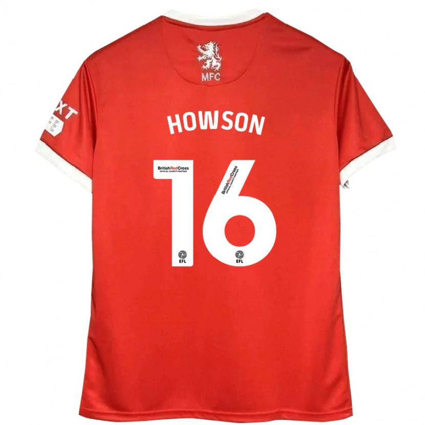 Danxen Herren Jonathan Howson #16 Rot Weiß Heimtrikot Trikot 2024/25 T-Shirt Schweiz