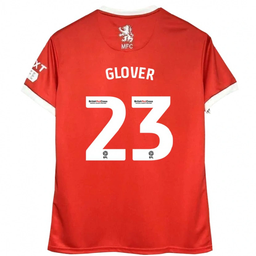 Danxen Herren Tom Glover #23 Rot Weiß Heimtrikot Trikot 2024/25 T-Shirt Schweiz