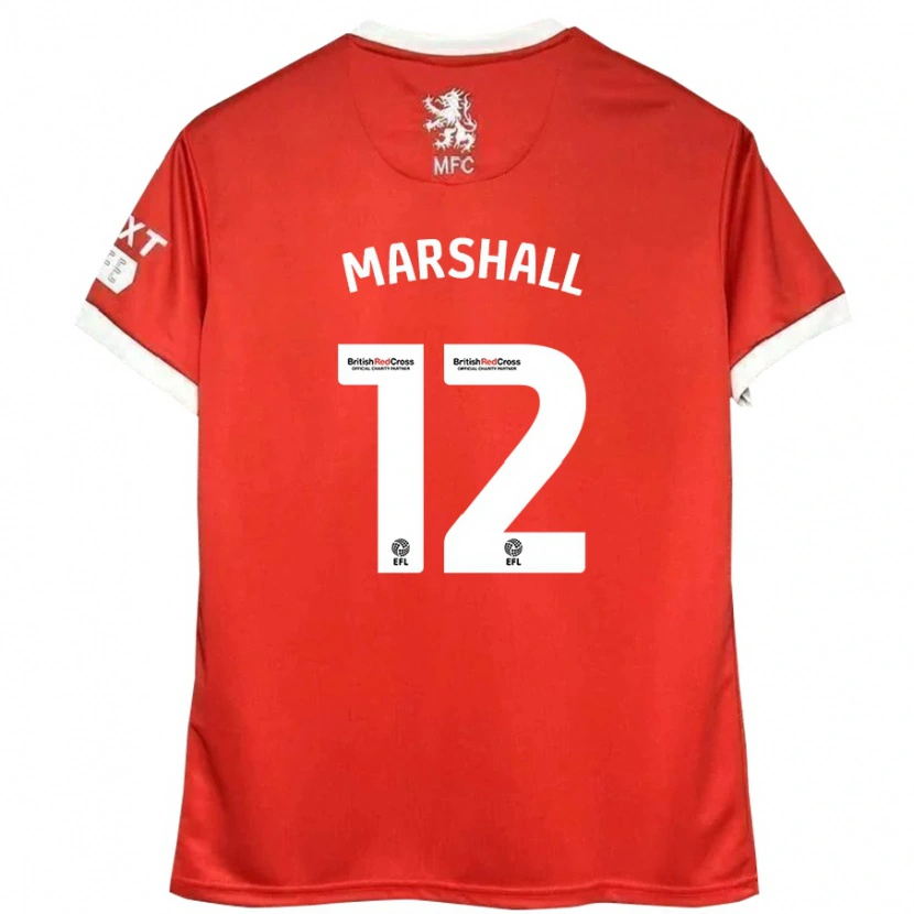 Danxen Herren Eve Marshall #12 Rot Weiß Heimtrikot Trikot 2024/25 T-Shirt Schweiz