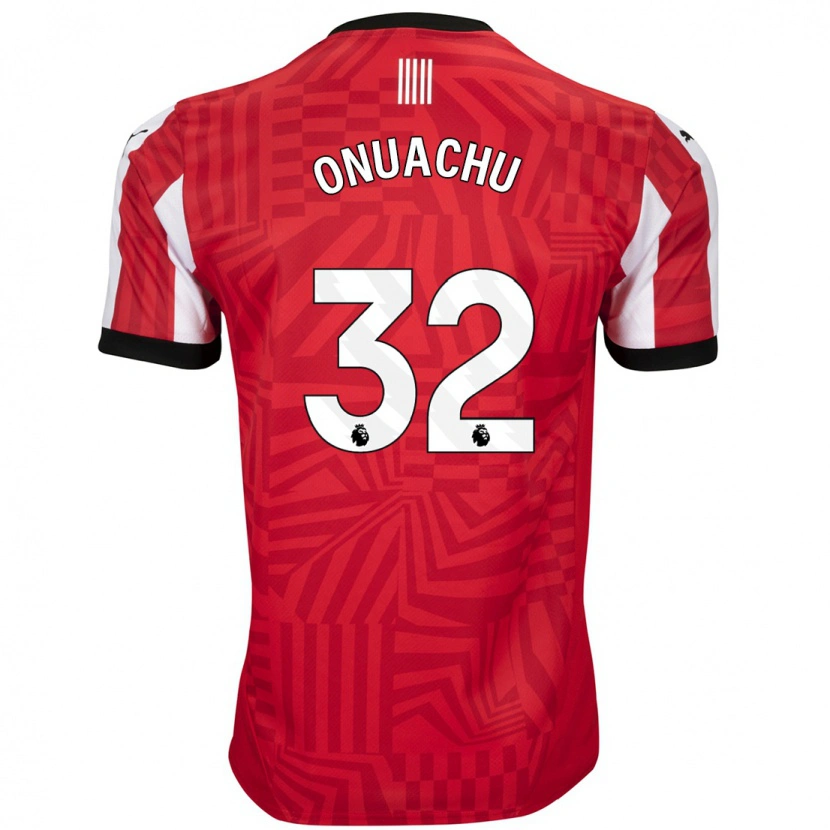 Danxen Herren Paul Onuachu #32 Rot Weiß Heimtrikot Trikot 2024/25 T-Shirt Schweiz